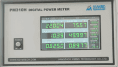 PM310H功率计相移因子DF显示界面，PM310H数字功率计测量相移因数DF的操作界面，LED光源DF测试